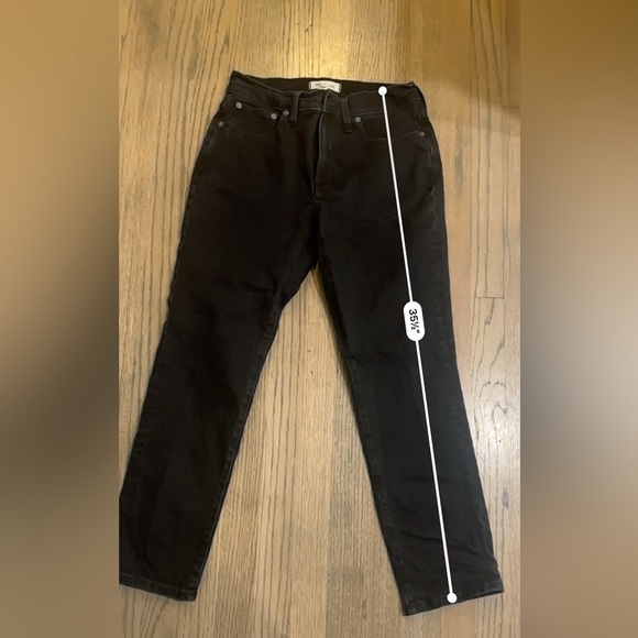 Madwell The Mid-Rise Perfect Vintage Jean-Clean Black Wash-Size 27 - Picture 6 of 12